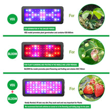 Load image into Gallery viewer, Criusun Optical Lens, Full Spectrum Powerful LED Grow Light with Bloom Veg Switch for Indoor Plants