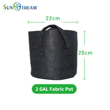 Load image into Gallery viewer, SunStream 5-Pack Heavy Duty Thickened Nonwoven Fabric Pots Grow Bags With Handles