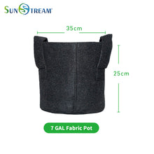 Load image into Gallery viewer, SunStream 5-Pack Heavy Duty Thickened Nonwoven Fabric Pots Grow Bags With Handles