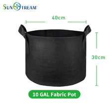 Load image into Gallery viewer, SunStream 5-Pack Heavy Duty Thickened Nonwoven Fabric Pots Grow Bags With Handles