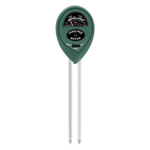 SunStream Three-Way Meter, PH, Light & Moisture Battery Free Soil Tester for Indoor and Outdoor Use