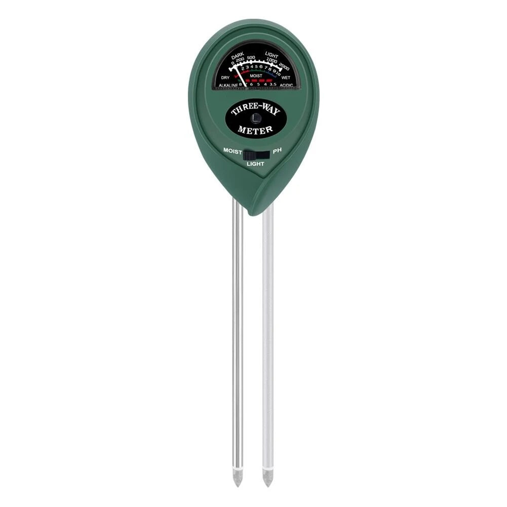 SunStream Three-Way Meter, PH, Light & Moisture Battery Free Soil Tester for Indoor and Outdoor Use