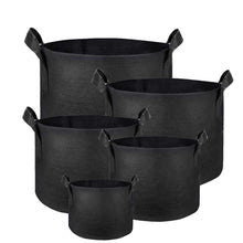 Load image into Gallery viewer, SunStream 5-Pack Heavy Duty Thickened Nonwoven Fabric Pots Grow Bags With Handles