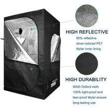 Load image into Gallery viewer, SunStream Hydroponic Grow Tent for Indoor Seedling Plant Growing, Water-Resistant