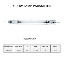 Load image into Gallery viewer, SunStream 1000 Watt Double Ended HID Open Style Digital Dimmable Grow Light System Kit