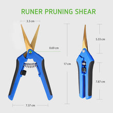 Load image into Gallery viewer, SunStream Garden Pruning Shear Steel Blade Hand Pruner (Scissors)