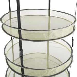 SunStream 6 Tier Collapsible Mesh Air Drying Rack Net for Herbs, Buds, Flowers and Hydroponic Plants