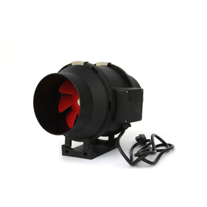 SunStream Plastic Duct Inline Fan Heating Cooling Ventilation for Exhaust and Intake, Grounded Power Cord