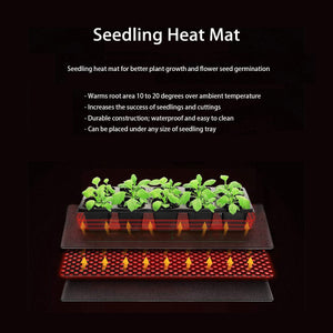 SunStream Waterproof Seedling Heat Mat Pad for Seed Starter, Germination, Rooting & Propagation